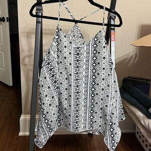 S Hollister cross back tank top